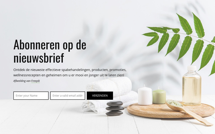 Abonneren op de nieuwsbrief WordPress-thema