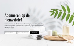 Abonneren Op De Nieuwsbrief - Modern Websitemodel