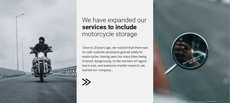 Motorcykles servises One Page Template