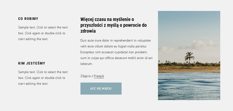 Najlepsze miejsca na wakacje Szablony do tworzenia witryn internetowych