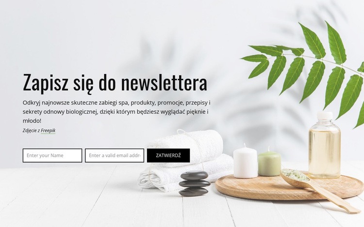 Zapisz się do newslettera Szablony do tworzenia witryn internetowych