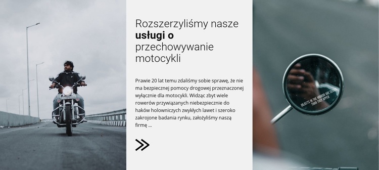 Serwis motocykli Kreator witryn internetowych HTML