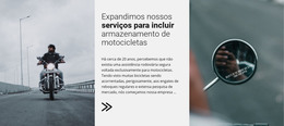 Página Da Web Para Serviços De Motocicletas