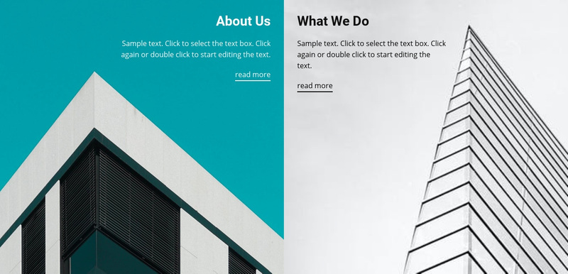 About building company Squarespace Template Alternative