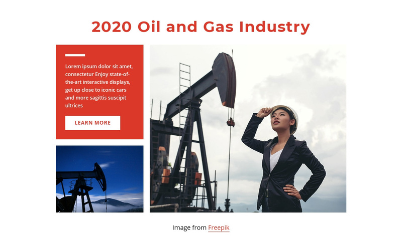 Gas industrial technology Squarespace Template Alternative