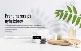 Prenumerera På Nyhetsbrev - HTML-Sidmall