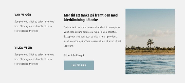 Bästa semesterdestinationerna HTML-mall