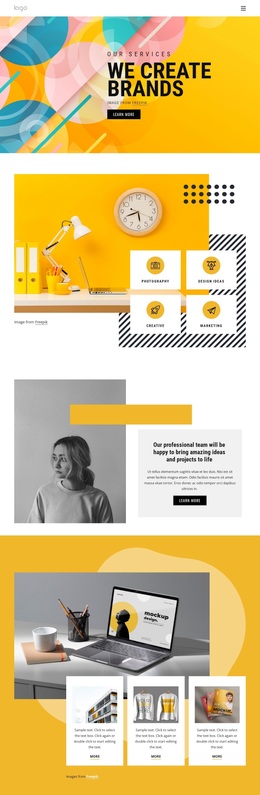 11+ Years Branding Experience - Website Template