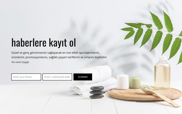 Haberlere kayıt ol Web Sitesi Oluşturucu Şablonları