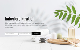 Haberlere Kayıt Ol - Basit Web Sitesi Şablonu