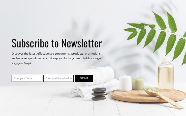 Subscribe to newsletter Web Design