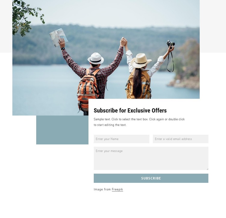Subscribe for exclusive offers WordPress Theme