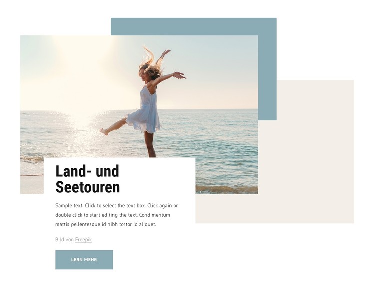 Land- und Seereisen CSS-Vorlage