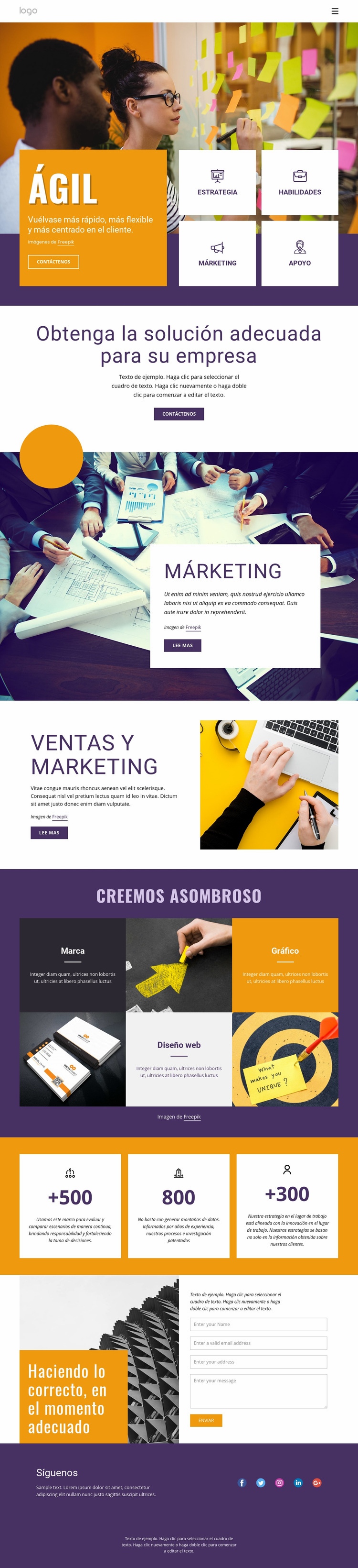 Servicios empresariales de TI Diseño de páginas web