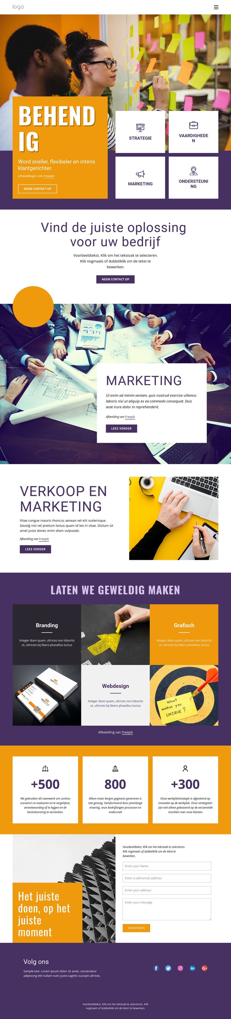 IT-zakelijke diensten Website Builder-sjablonen