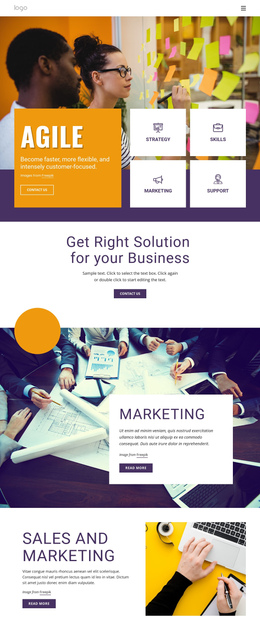 IT Business Services - Single Page Website Template