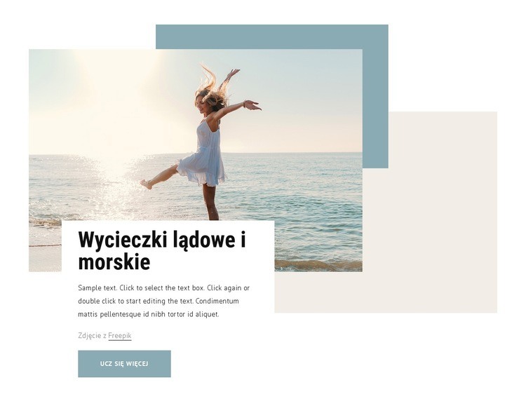 Wycieczki lądowe i morskie Szablon HTML5