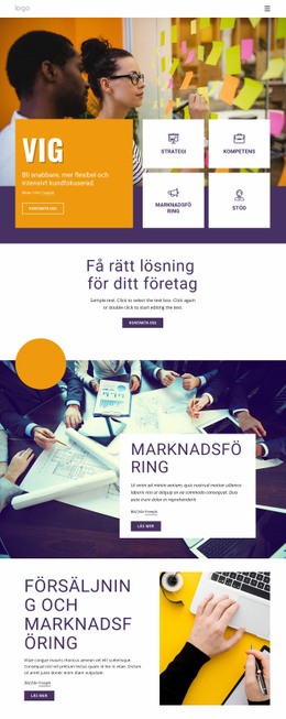 IT -Företagstjänster - HTML-Webbmall