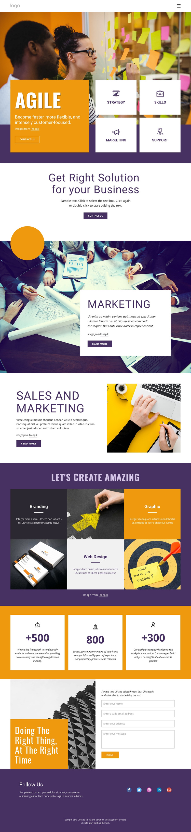 IT business services Template