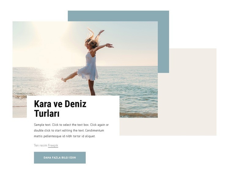 Kara ve deniz turları Açılış sayfası