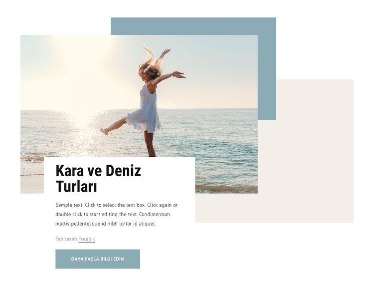 Kara ve deniz turları CSS Şablonu