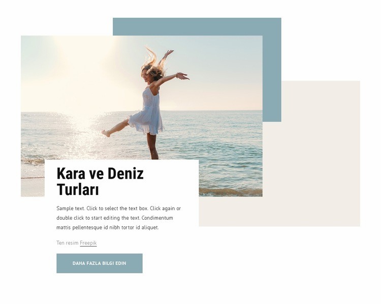 Kara ve deniz turları Şablon