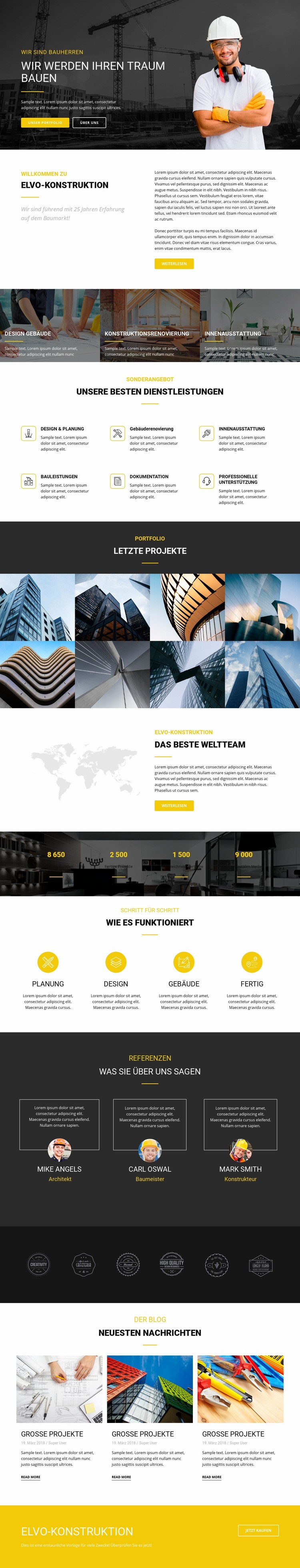 Bauen Sie Ihren Traum industriell Website design