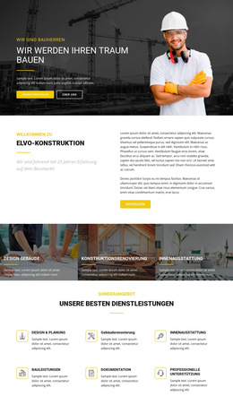 Bauen Sie Ihren Traum Industriell - Kostenloses CSS-Theme