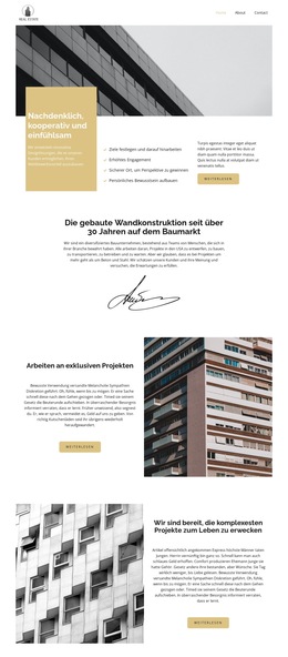 Komplexe Projekte – Fertiges Website-Design