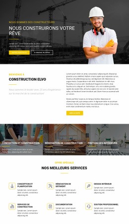 Construisez Votre Industriel De Rêve - Modèle HTML5 Personnalisé