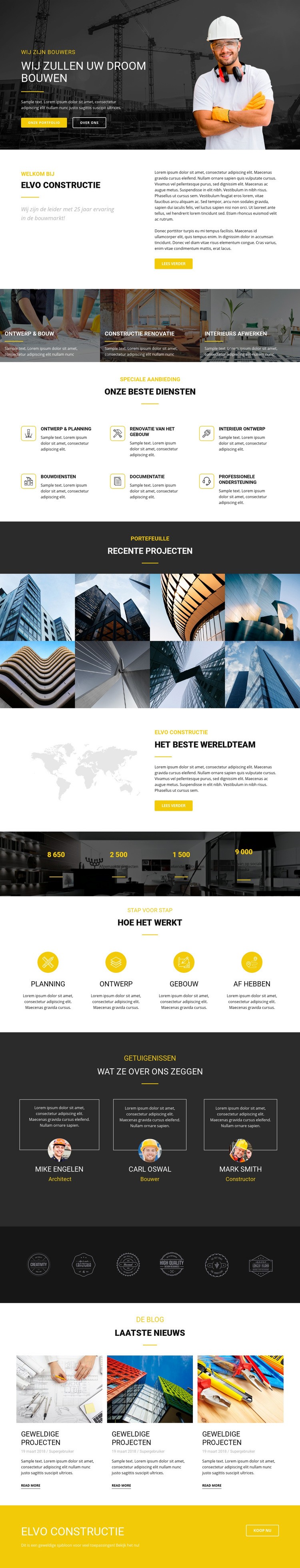 Bouw je droom industrieel Html Website Builder