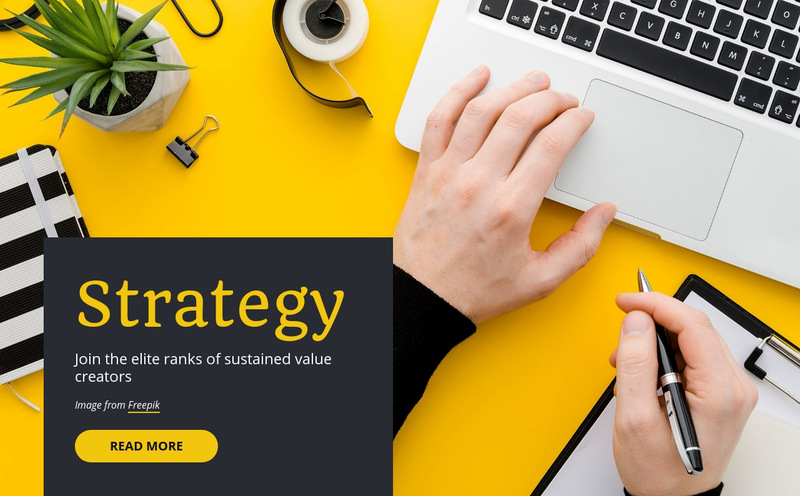 Startup and consultants Wix Template Alternative