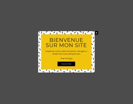 Abonnez-Vous Au Formulaire Contextuel : Modèle De Site Web Simple