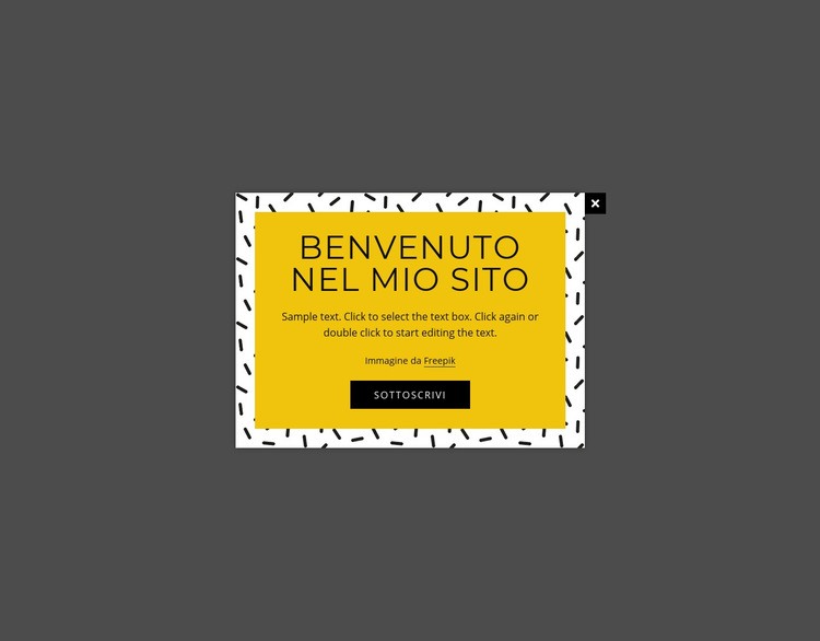 Iscriviti al modulo popup Pagina di destinazione