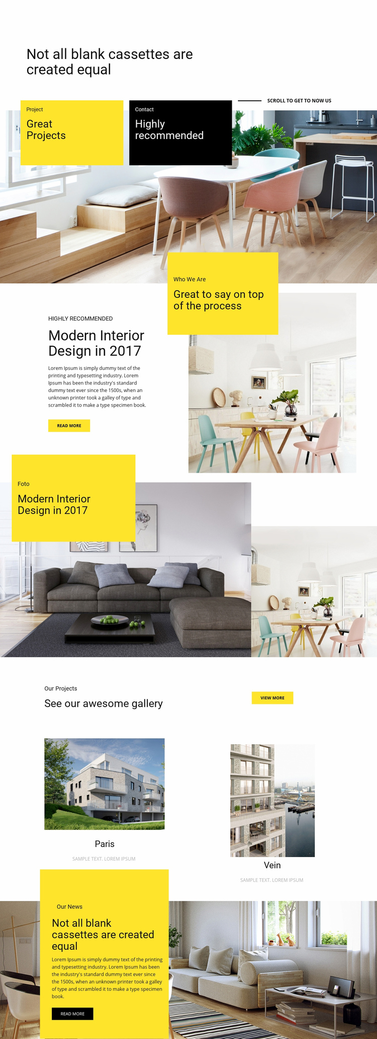 Great projects, high quality Squarespace Template Alternative