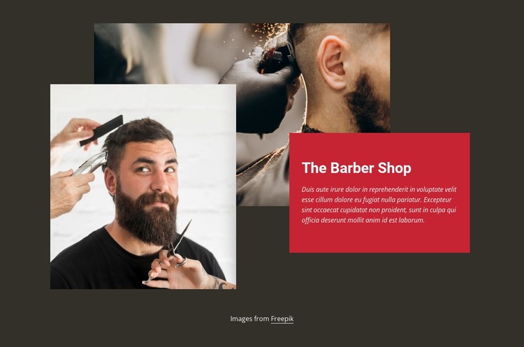 Barber fashion shop CSS Template