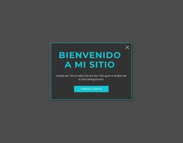 Formulario Modal De Bienvenida - Creador De Sitios Web Moderno