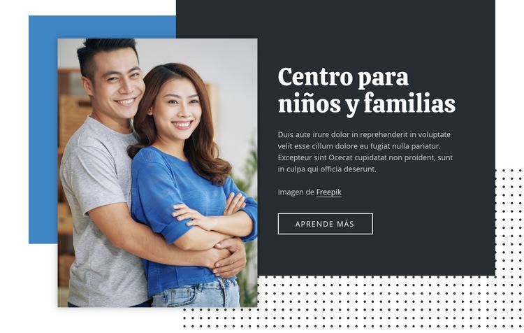 Centro de medicina familiar Maqueta de sitio web