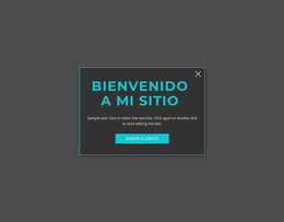 Pantalla de Bienvenida editable –