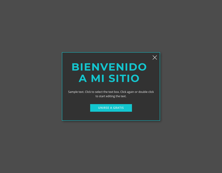 Formulario modal de bienvenida Tema de WordPress