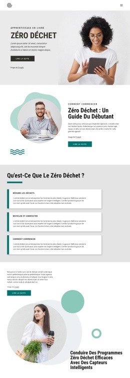 Cours Zéro Déchet - Page De Destination