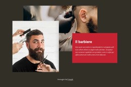 Negozio Di Moda Del Barbiere - Modello Di Pagina HTML