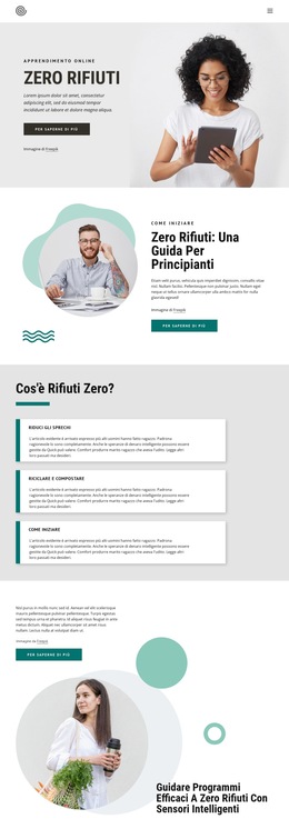 Corsi Zero Sprechi - Download Del Modello Di Sito Web