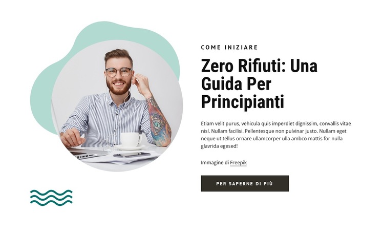 Guida allo spreco zero Modello di sito Web