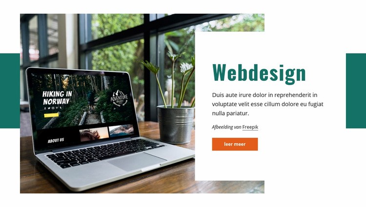 Functionele, interactieve identiteit Website Builder-sjablonen