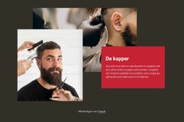 Kapper Modewinkel - Eenvoudig Websitesjabloon