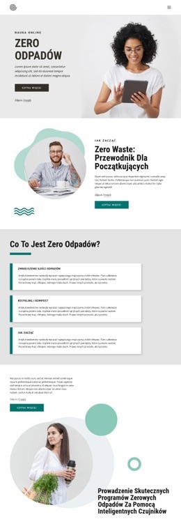 Kursy Zero Waste - Pobierz Bezpłatnie Szablon HTML5