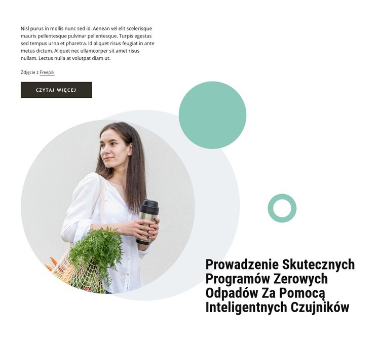 Programy zero odpadów Szablon HTML5