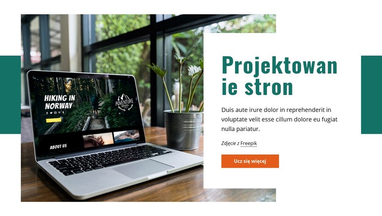 Funkcjonalna, interaktywna tożsamość Szablon HTML5