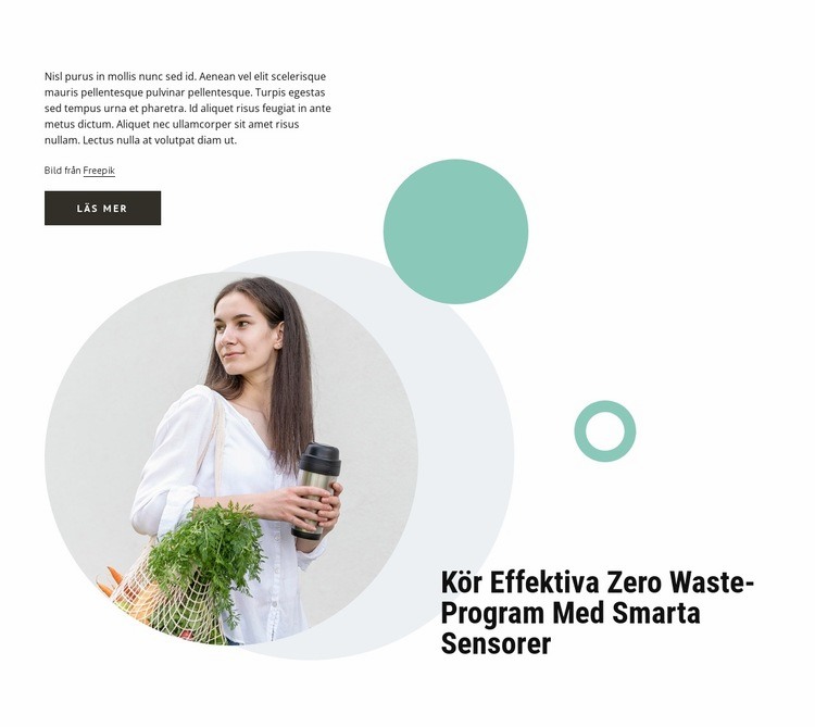 Zero waste-program Hemsidedesign